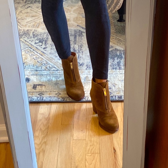 Marc By Marc Jacobs Front Zip Tan Ankle Boot Sz 8 - Picture 7 of 8